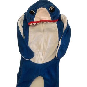 Shark Onesie Sleepwear for Kids Animal Costume Halloween Hooded Jumpsuit